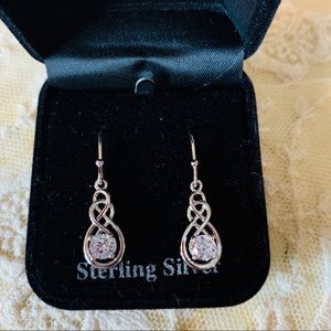 Sterling silver drop earrings